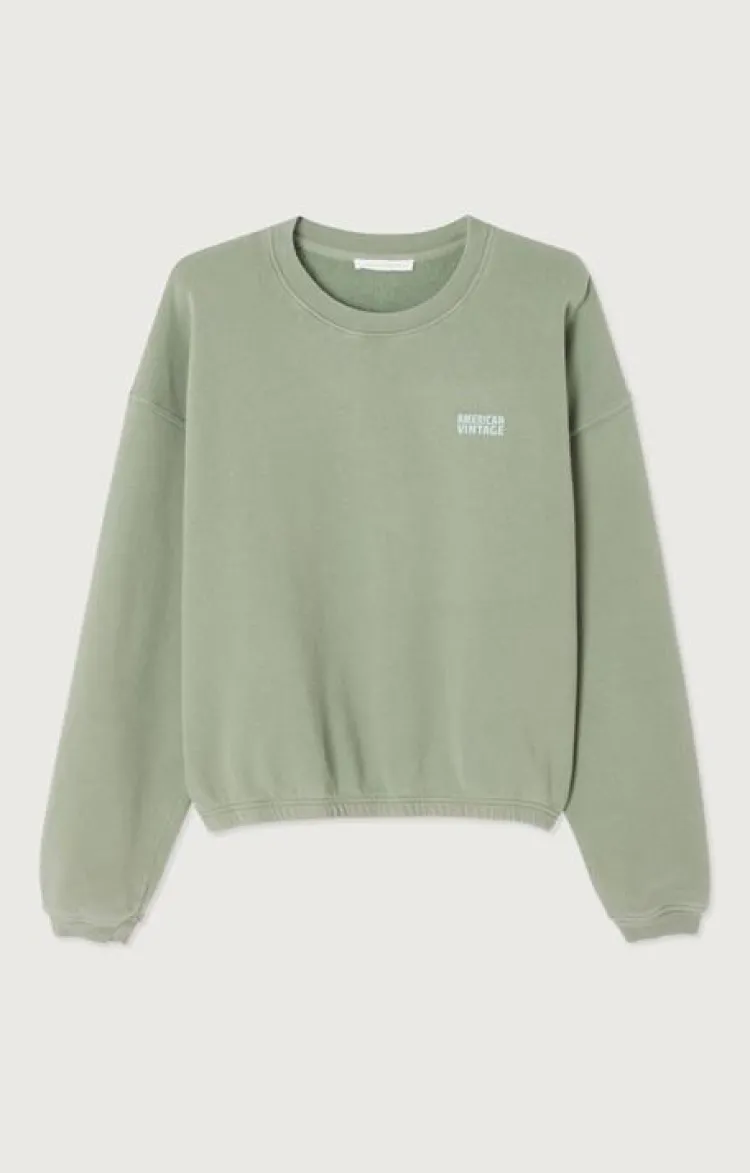 American Vintage Sweater Groen IZU03AE25 Discount