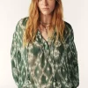 BA&SH B&SH Blouse Kaki 1E25MENA Clearance