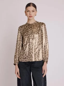 Berenice Blouse Leopard 19CYRIL4IHT Discount