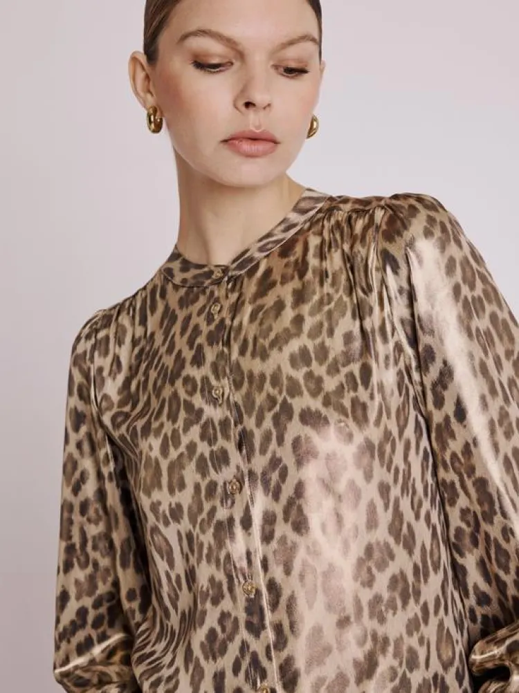 Berenice Blouse Leopard 19CYRIL4IHT Discount