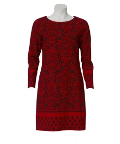 Blueberry Jurk Rood Dessin 740372-56713 Online