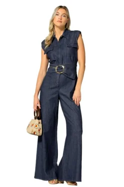 Caroline Biss Jumpsuit 1502 Blauw Sale