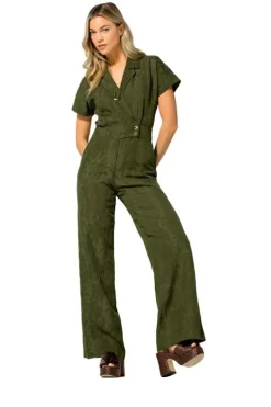Caroline Biss Jumpsuit Groen 1541 Clearance
