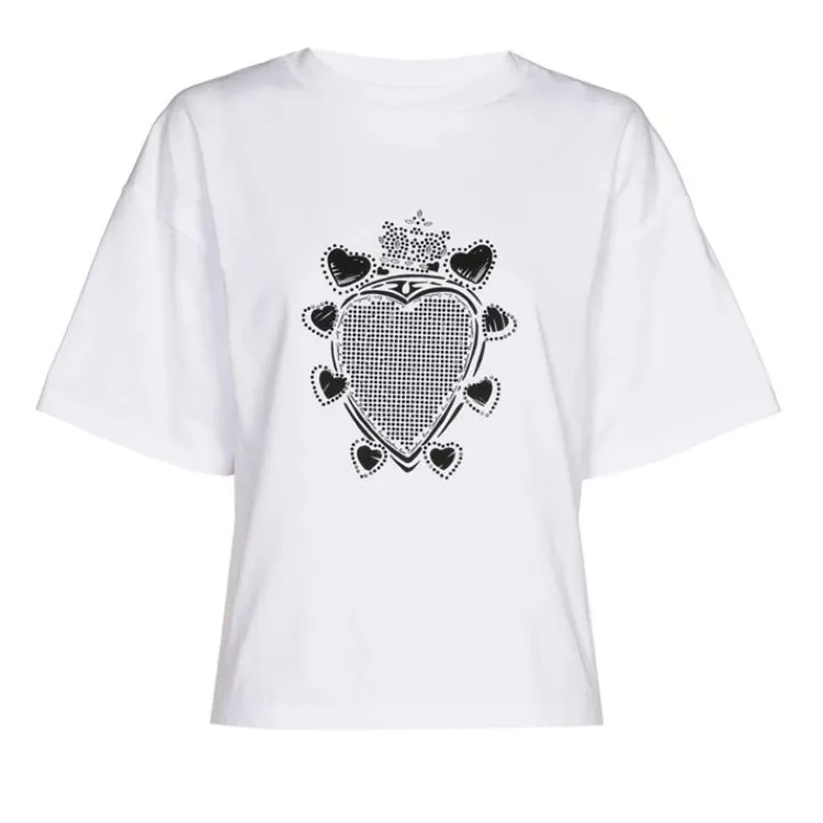 Caroline Biss T-shirt wit 4932 Hot