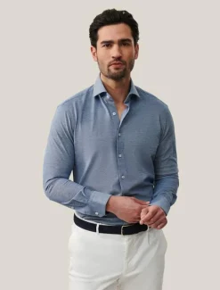 Cavallaro Napoli Overhemd 110241014 Blauw Online