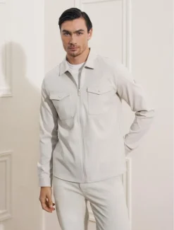 Cavallaro Napoli Overshirt 123251001 Beige Best