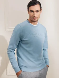 Cavallaro Napoli Sweater 120251000 Blauw