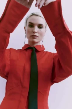 Copenhagen Muse Carmen Blouse Rood Sale