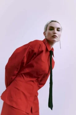Copenhagen Muse Carmen Blouse Rood Sale