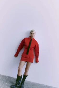 Copenhagen Muse Carmen Blouse Rood Sale