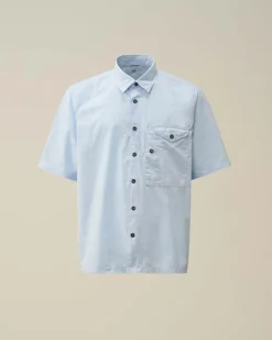 CP Company Overhemd Lichtblauw 18CMSH249A Clearance