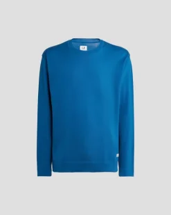 CP Company Sweater Blauw 16CMKN168A Discount