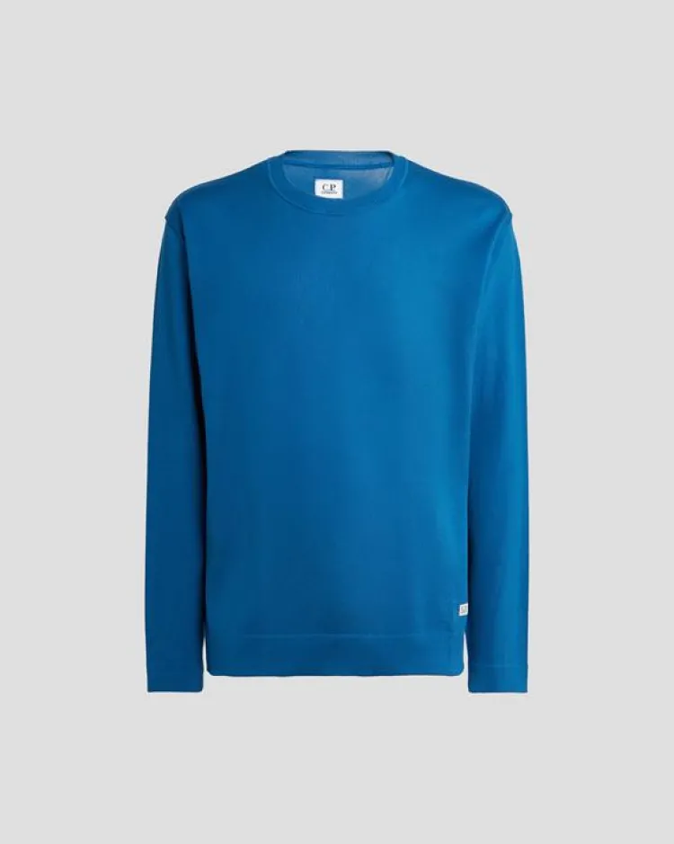 CP Company Sweater Blauw 16CMKN168A Discount