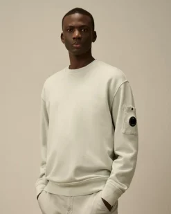CP Company Sweatshirt Mint 18CMSS098A Online