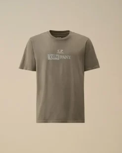 CP Company T-shirt Grijs 18CMTS307A Best