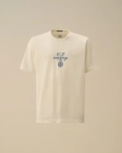 CP Company T-shirt Wit 18CMTS109A Hot