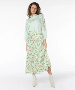 Esqualo Blouse SP24.14035 Groen Sale