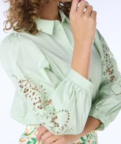 Esqualo Blouse SP24.14035 Groen Sale