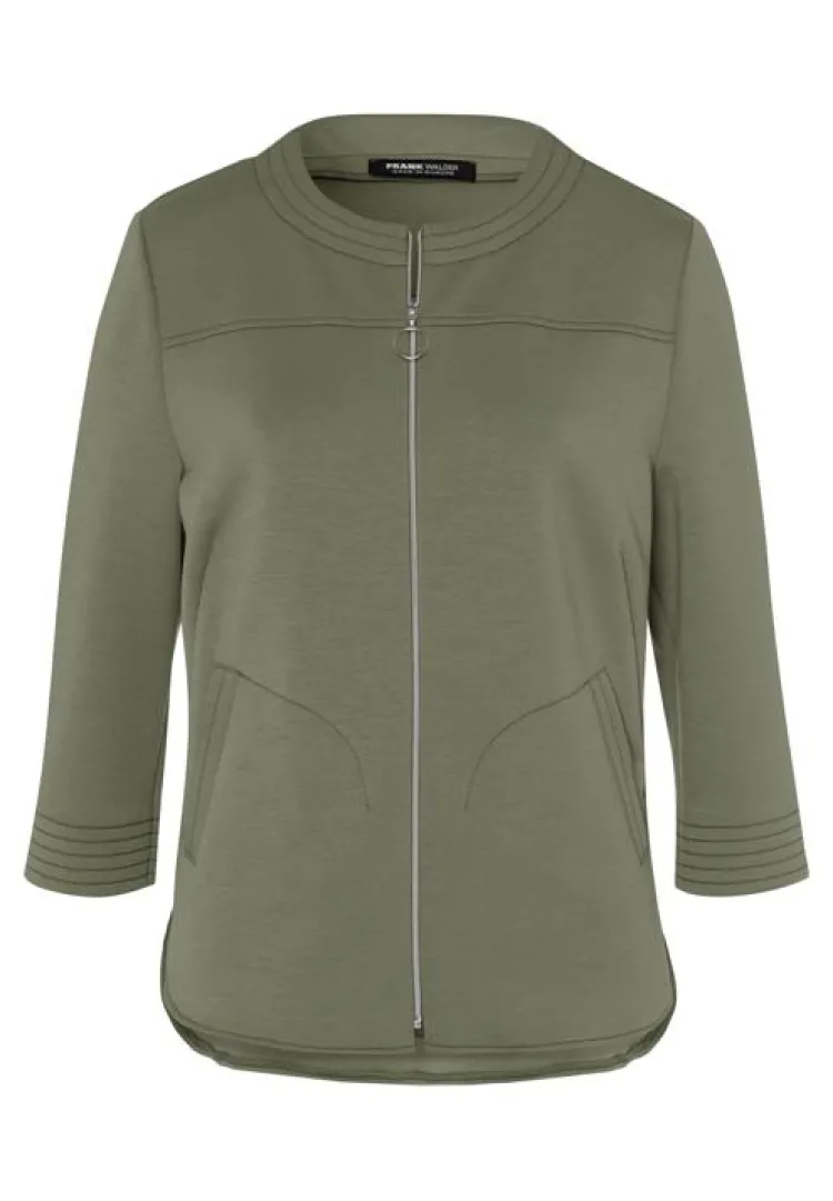 Frank Walder Vest Donkergroen Beige Discount