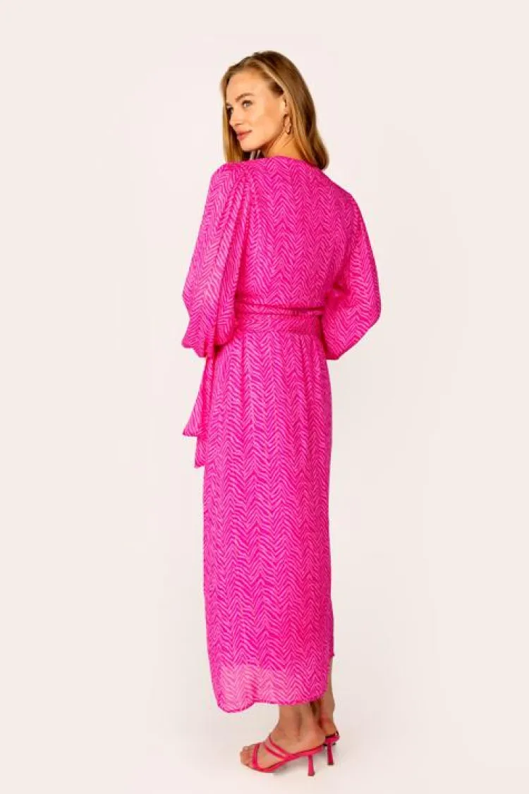 Freebird Jurk Blossom Ss Wv-Vis-Wave-Lurex-24-2 New