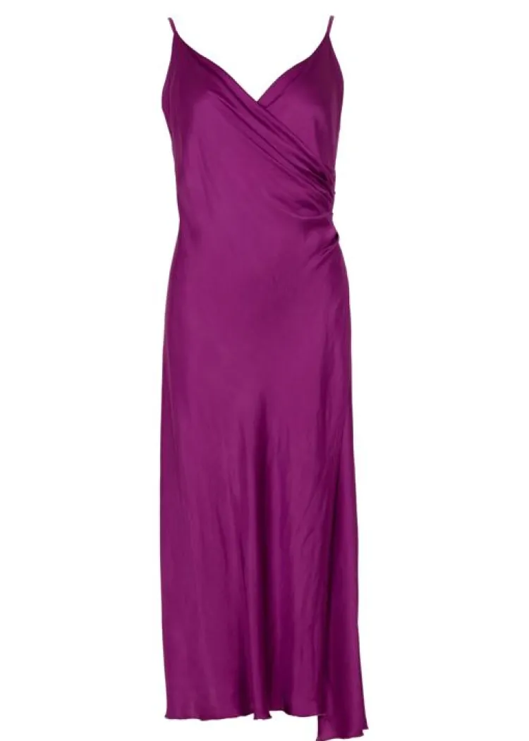 Freebird Jurk Daelle F-Wv-Vis-Satin-Str-25-1 Roze