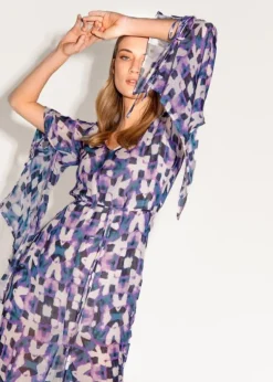 Freebird Jurk Silvana Wv-Aop-Ethnic-Vis-23-1 Clearance
