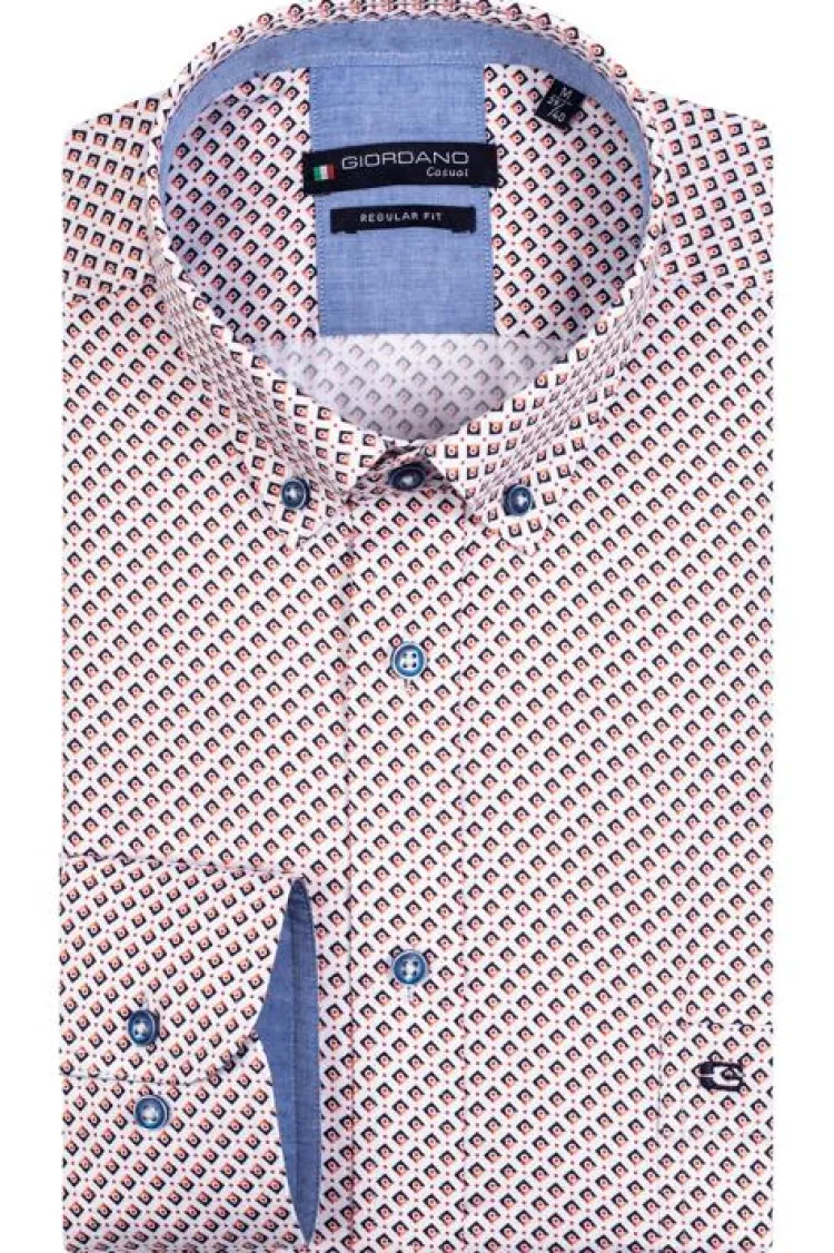 Giordano Overhemd 317015 Oranje Hot