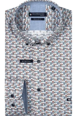 Giordano Overhemd 427015 Bruin Best