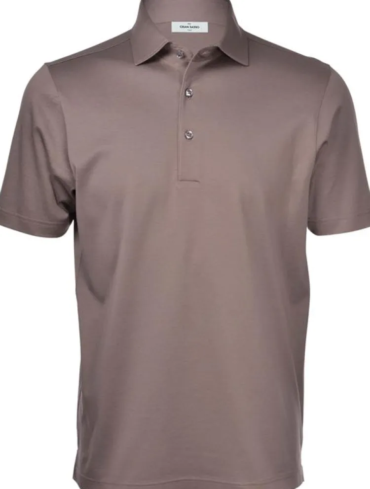 Gran Sasso Piquet Polo Taupe 60103/74201