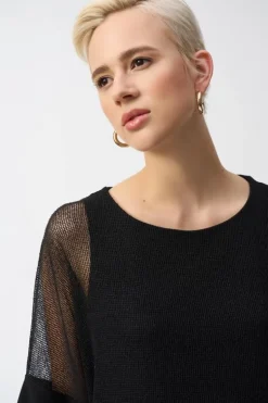 Joseph Ribkoff Blouse Zwart 251092 Clearance