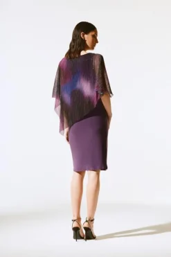 Joseph Ribkoff Jurk 243718 Paars Dessin New