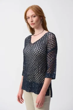 Joseph Ribkoff Pullover Blauw 241922S25 Hot
