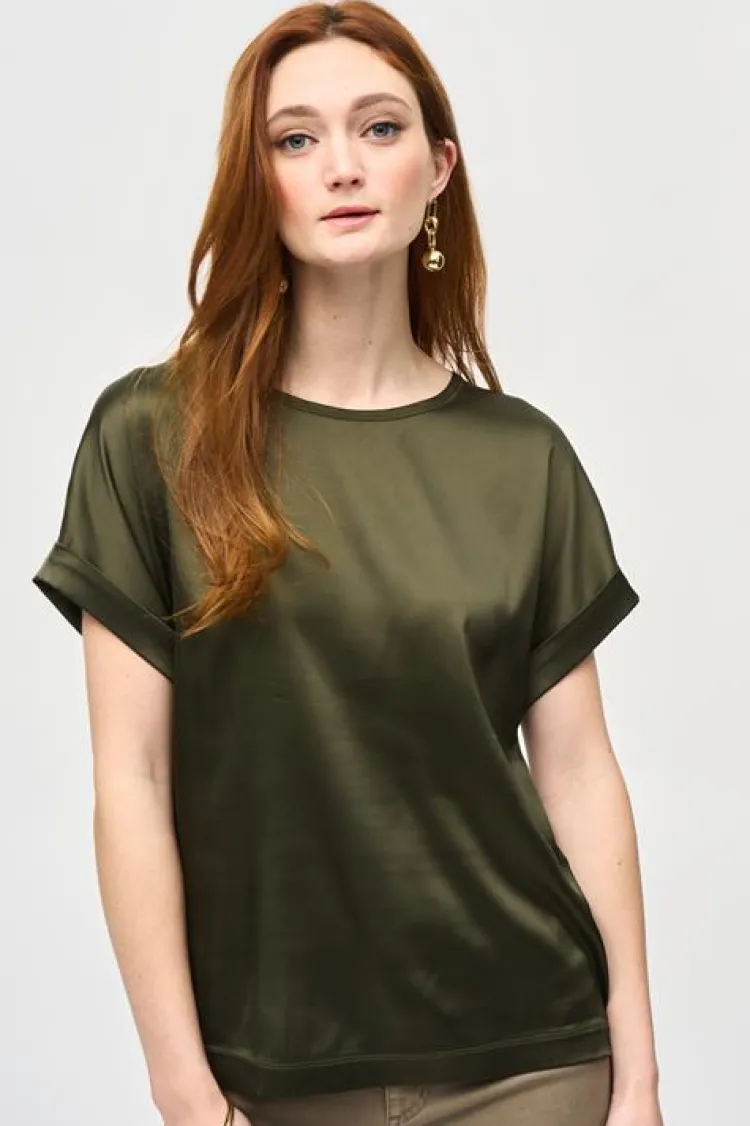 Joseph Ribkoff T-Shirt 243912 Olijf Outlet