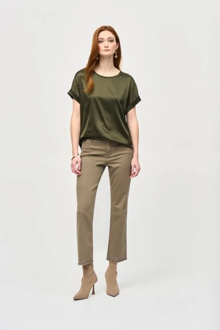 Joseph Ribkoff T-Shirt 243912 Olijf Outlet