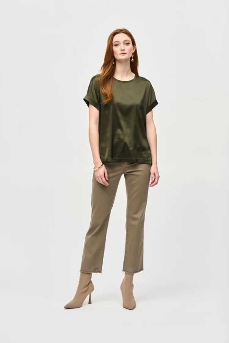 Joseph Ribkoff T-Shirt 243912 Olijf Outlet