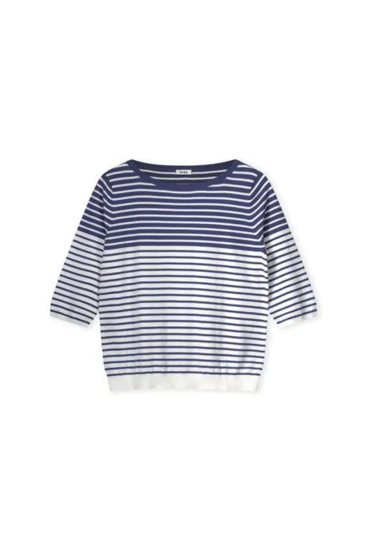 KYRA Trui Stripe Britt-s25 Blauw Hot