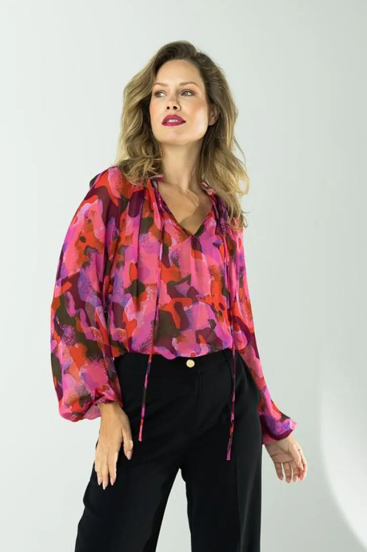 Label DOT Blouse 2421018 Anne Hot