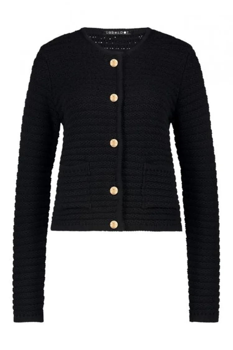 Label DOT Bodywarmer 2426002 Neda Zwart