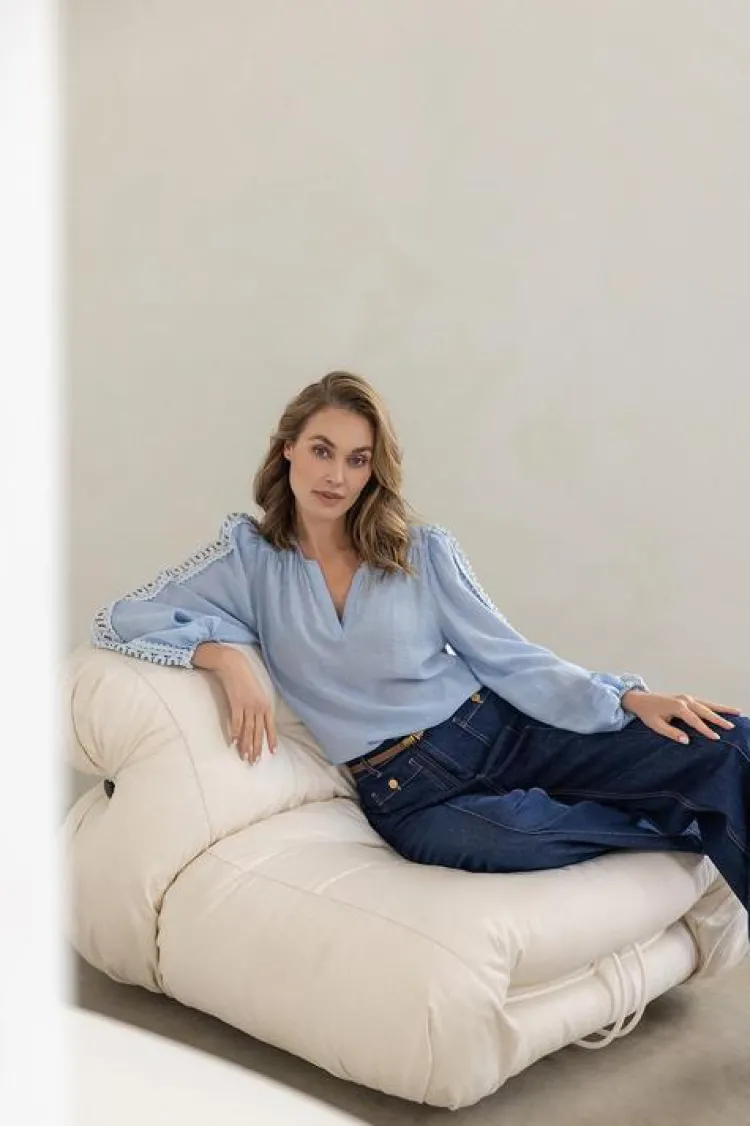 Label DOT Top 2511038 Amaro New