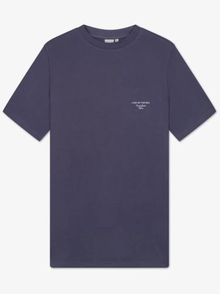 Law of the Sea T-Shirt LAW-10070 Blauw Clearance