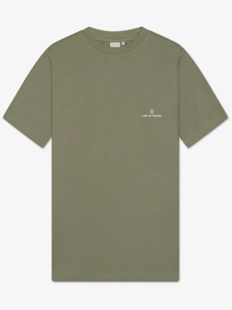 Law of the Sea T-Shirt LAW-10103-405 Groen