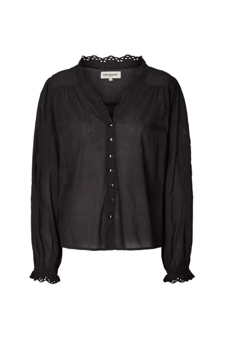 Lolly's Laundry Blouse 22179_2057 Zwart