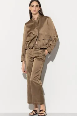 Luisa Cerano Pantalon Bruin Zijde 698668/3596