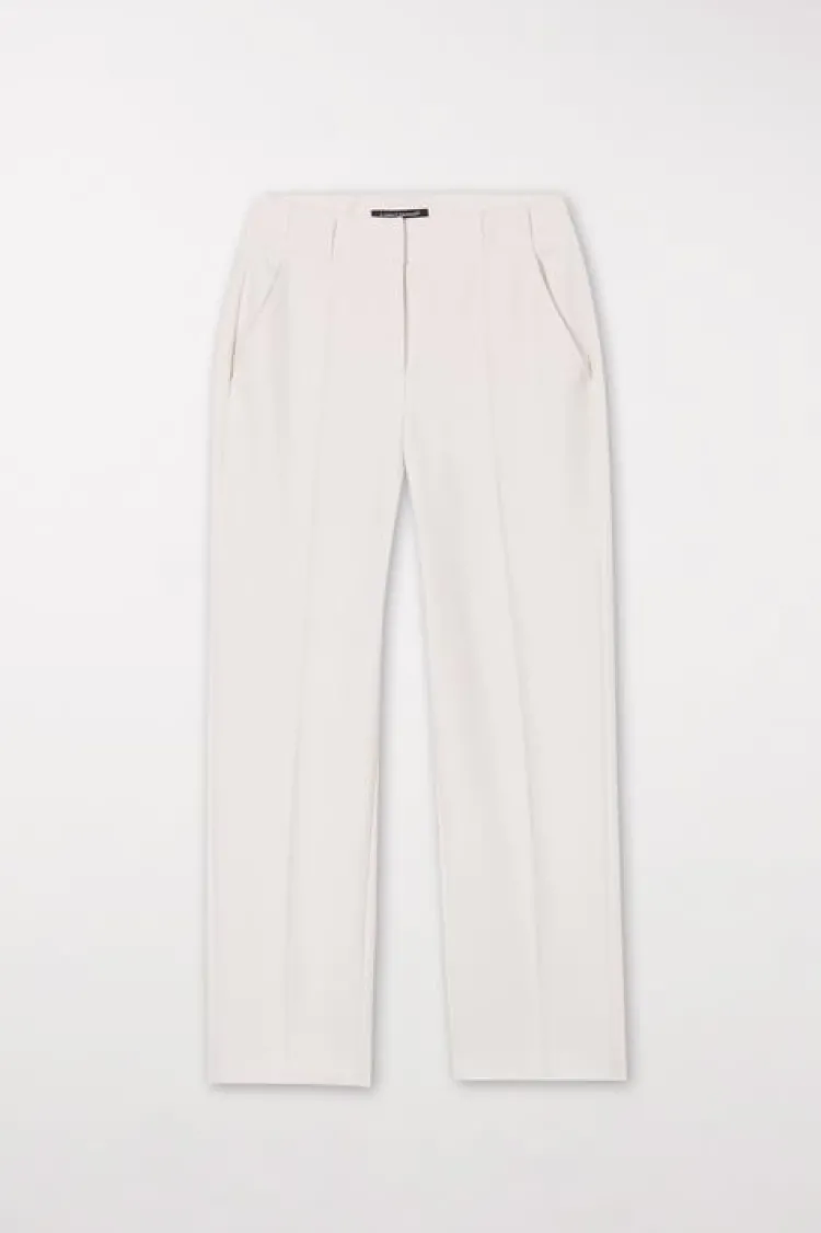 Luisa Cerano Pantalon Off-white 678486/3453-0 Outlet