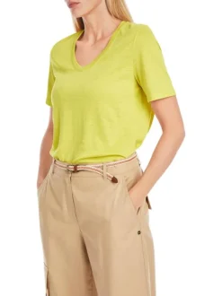 Marc Cain Collections T-Shirt YC 48.34 J54 Geel Discount