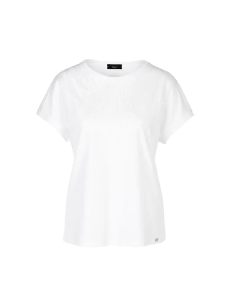 Marc Cain Collections T-Shirt WC 48.46 J36 Wit Outlet