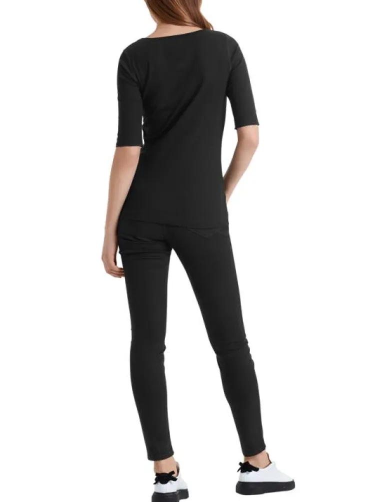Marc Cain Essentials T-Shirt +E 48.09 J50 Zwart Online