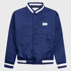 Mercer Amsterdam Re-Varstity Jacket Meap231010 Blauw Hot