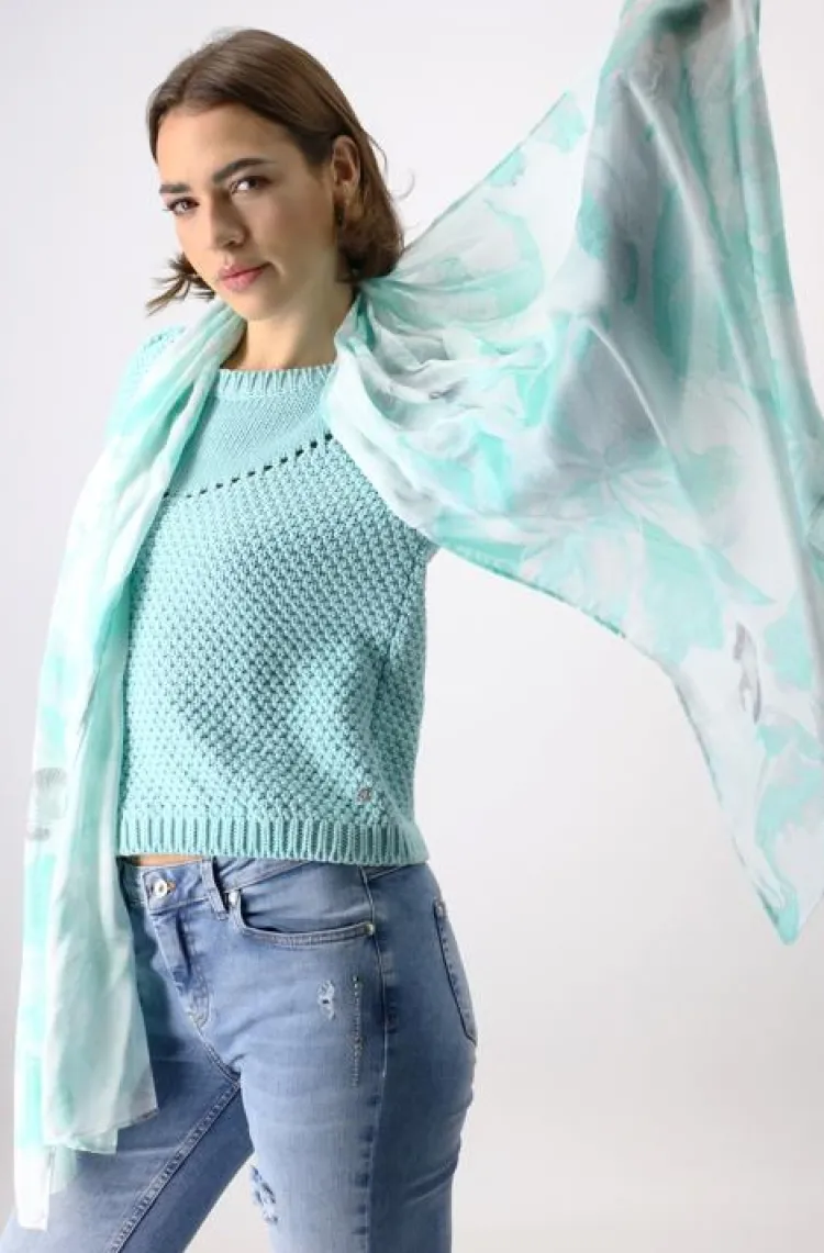 Monari Sjaal 408559 Blauw Discount
