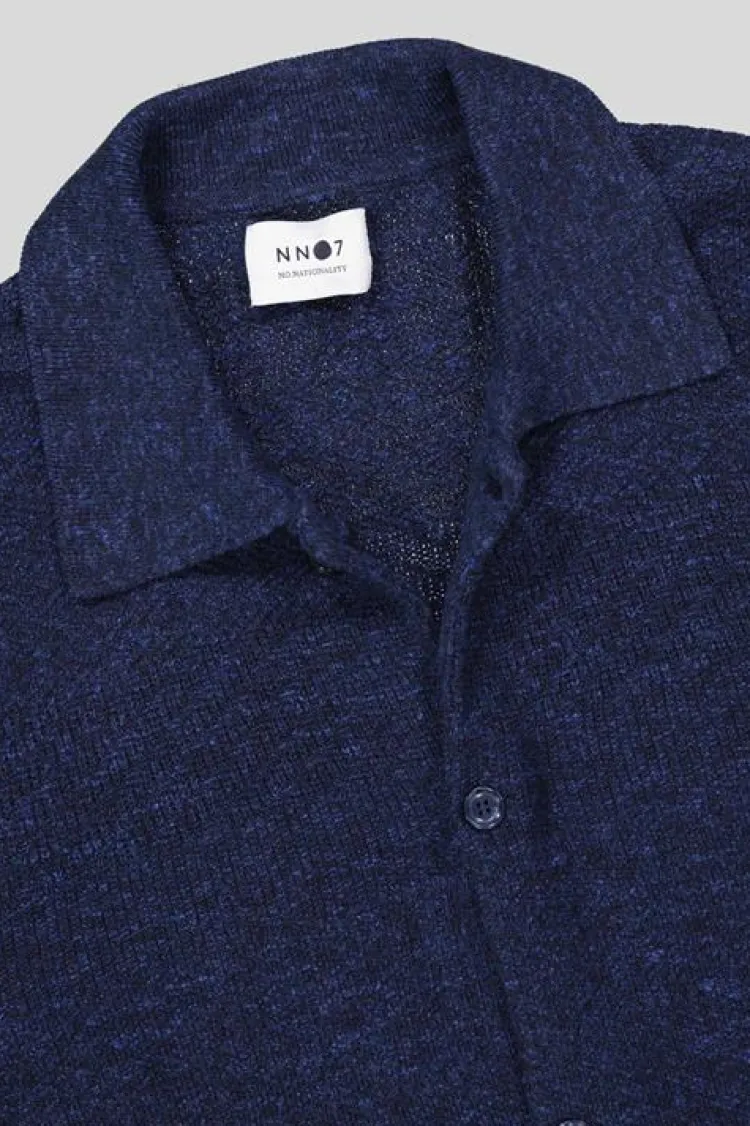 NN07 Long Sleeve Shirt Blauw Troy 6575 Outlet